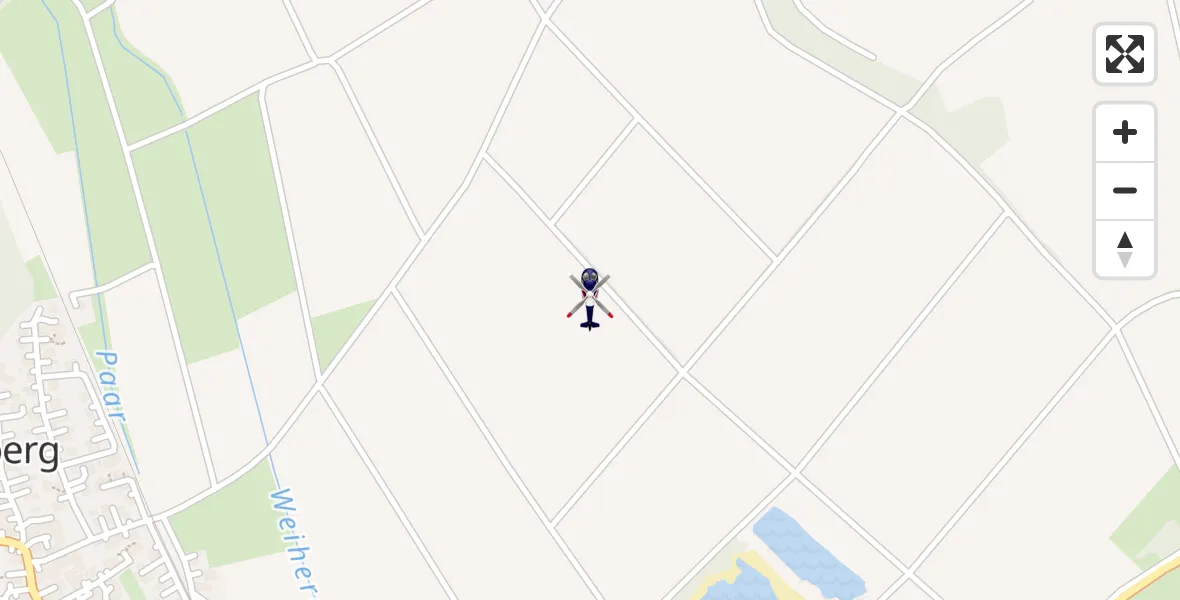 Flugroute Polizeihubschrauber Geltendorf - Geltendorf, 19 Juni 2026, 09:26