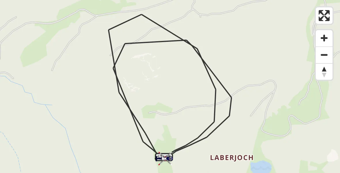Flugroute Polizeihubschrauber Oberammergau - Oberammergau, 19 Juni 2026, 09:35
