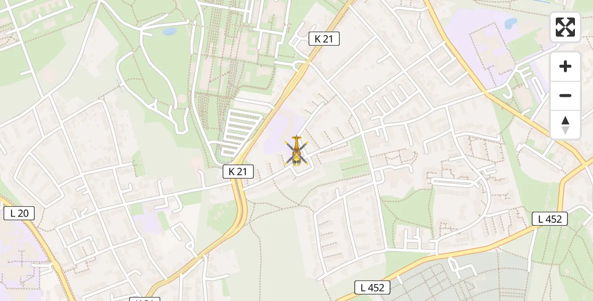 Flugroute Rettungshubschrauber Essen - Essen, 19 Juni 2026, 11:18