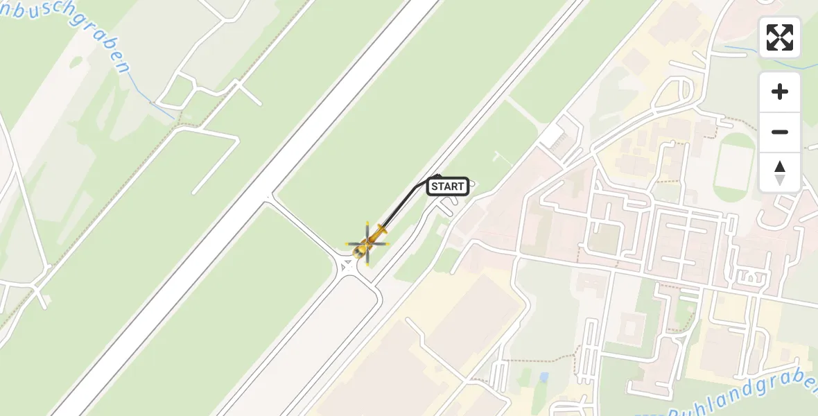 Flugroute Rettungshubschrauber Dresden Bundespolizei Hubschrauberlandeplatz - Dresden Bundespolizei Hubschrauberlandeplatz, 19 Juni 2026, 12:17