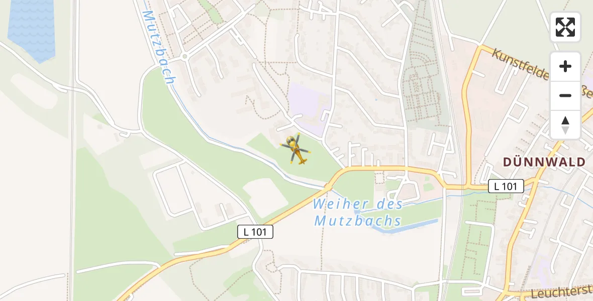 Flugroute Rettungshubschrauber Köln - Köln, 19 Juni 2026, 13:27