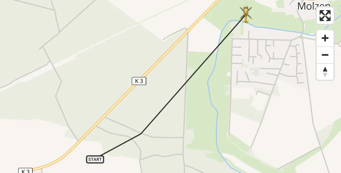 Flugroute Rettungshubschrauber Uelzen - Uelzen, 19 Juni 2026, 19:38