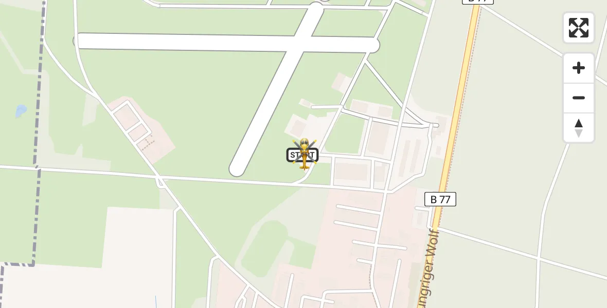 Flugroute Rettungshubschrauber Itzehoe Hungriger Wolf Flugplatz - Itzehoe Hungriger Wolf Flugplatz, 20 Juni 2026, 05:09