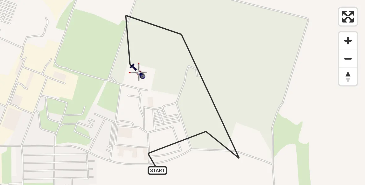 Flugroute Polizeihubschrauber Aschersleben - Aschersleben, 20 Juni 2026, 10:12