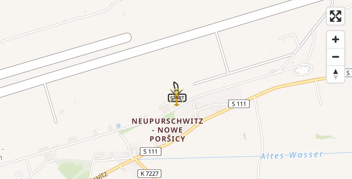 Flugroute Rettungshubschrauber Bautzen Flugplatz - Bautzen Flugplatz, 20 Juni 2026, 12:30