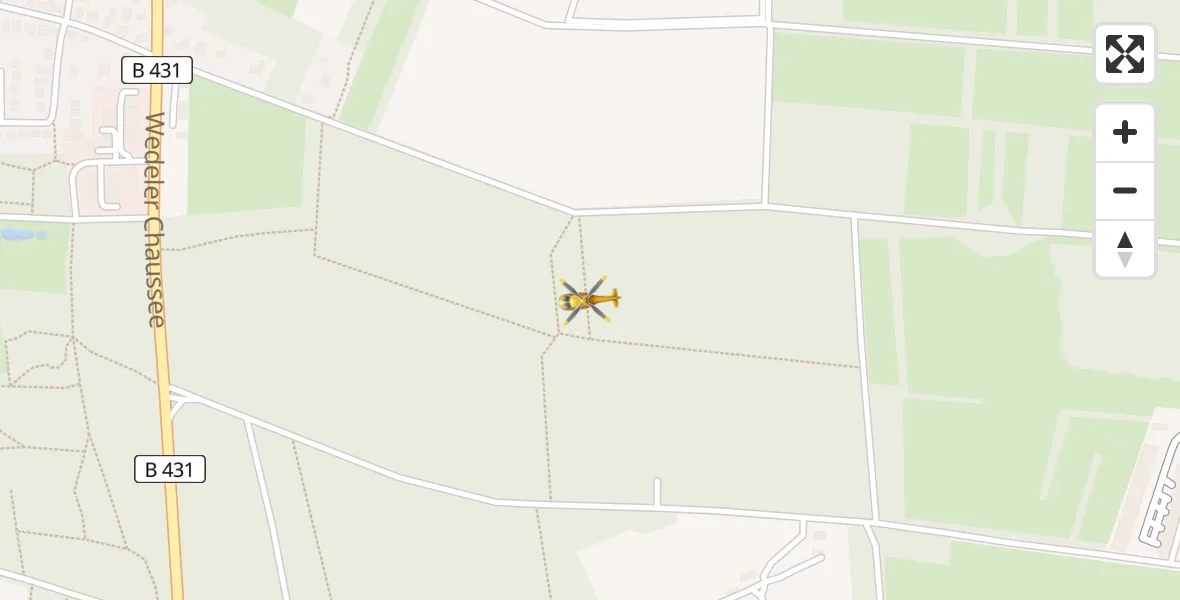 Flugroute Ambulanzhubschrauber Heist - Heist, 20 Juni 2026, 13:21