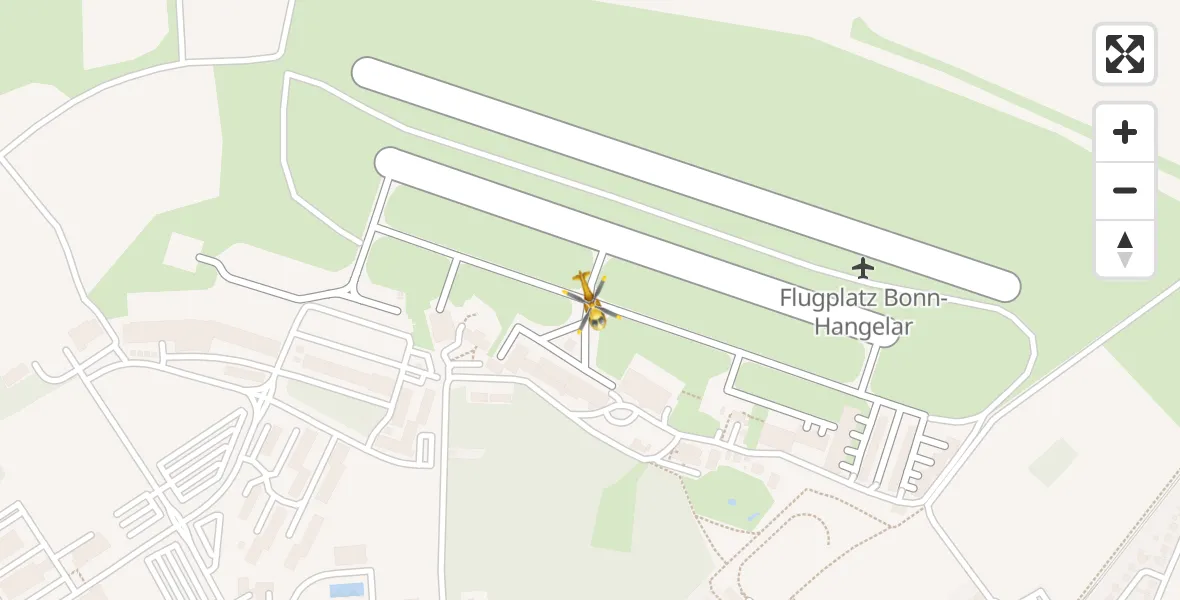 Flugroute Rettungshubschrauber Bonn-Hangelar Flugplatz - Bonn-Hangelar Flugplatz, 20 Juni 2026, 15:26