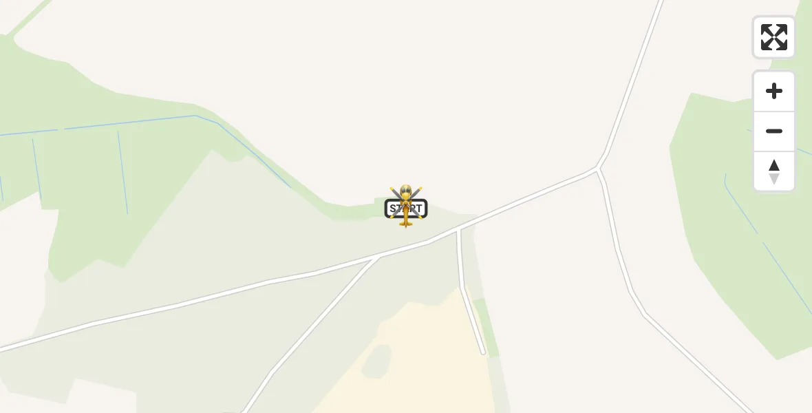 Flugroute Rettungshubschrauber Kyritz - Kyritz, 21 Juni 2026, 08:40