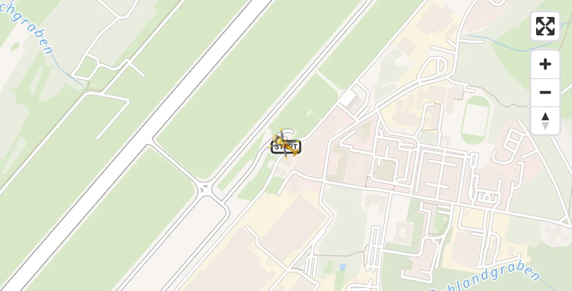 Flugroute Rettungshubschrauber Dresden Bundespolizei Hubschrauberlandeplatz - Dresden Bundespolizei Hubschrauberlandeplatz, 21 Juni 2026, 09:25