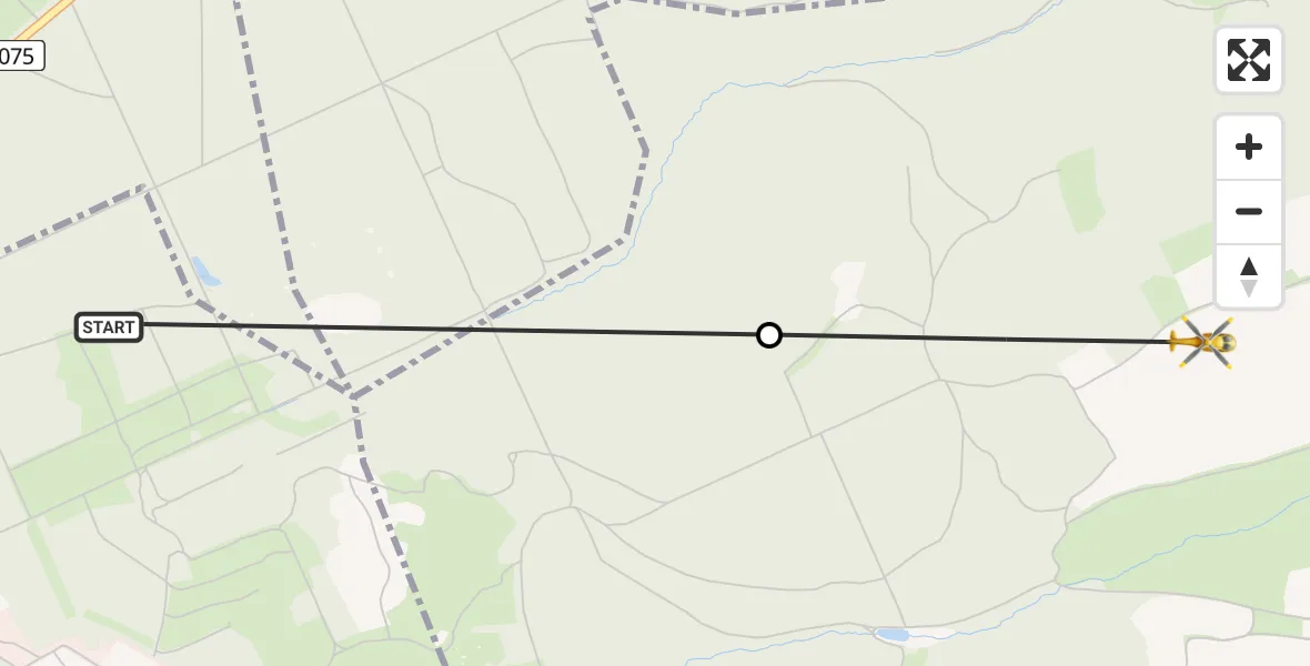 Flugroute Rettungshubschrauber Bad Klosterlausnitz - Kraftsdorf, 21 Juni 2026, 12:41