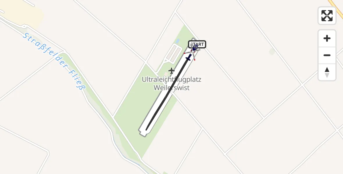 Flugroute Polizeihubschrauber Weilerswist UL - Weilerswist UL, 22 Juni 2026, 11:06