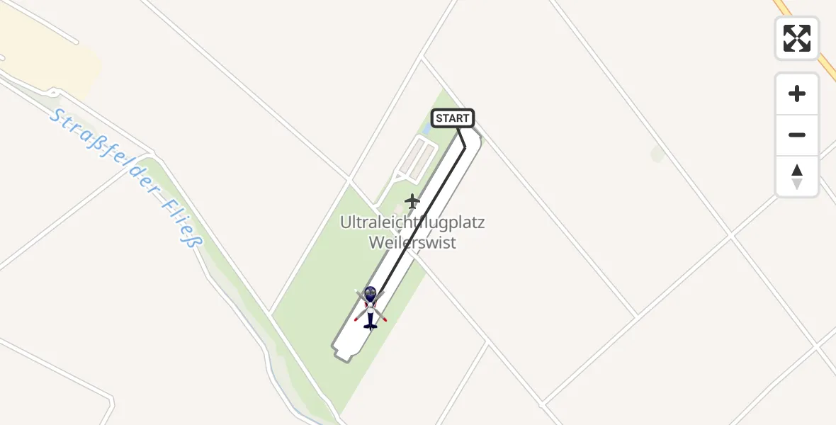 Flugroute Polizeihubschrauber Weilerswist UL - Weilerswist UL, 22 Juni 2026, 11:21