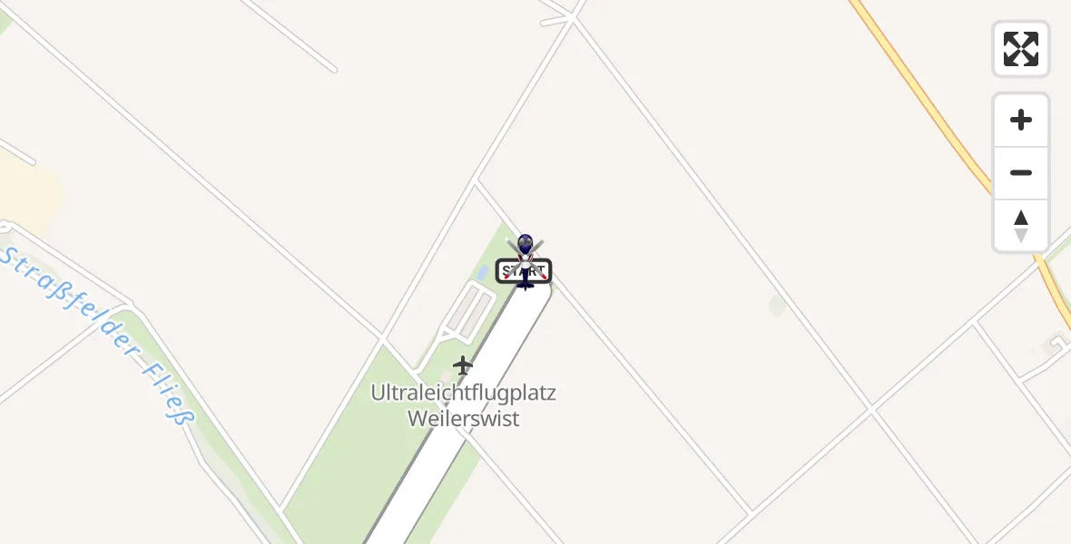 Flugroute Polizeihubschrauber Weilerswist UL - Weilerswist UL, 22 Juni 2026, 11:28