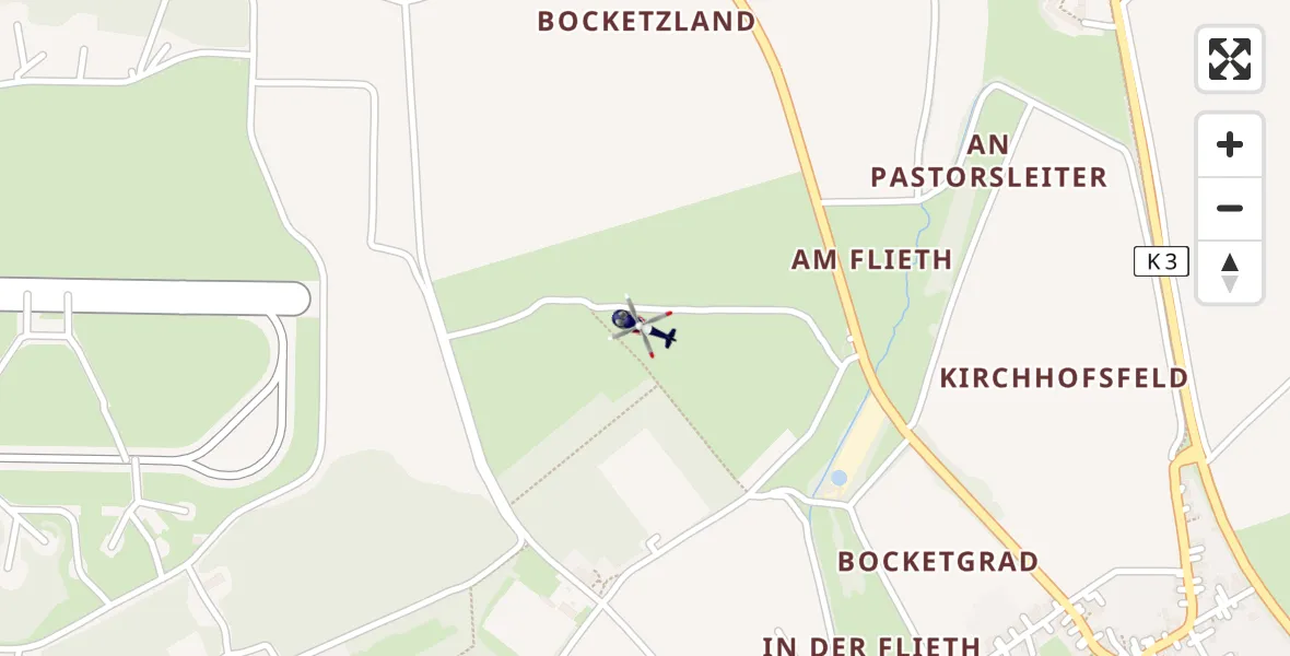 Flugroute Polizeihubschrauber Geilenkirchen - Geilenkirchen, 22 Juni 2026, 12:09