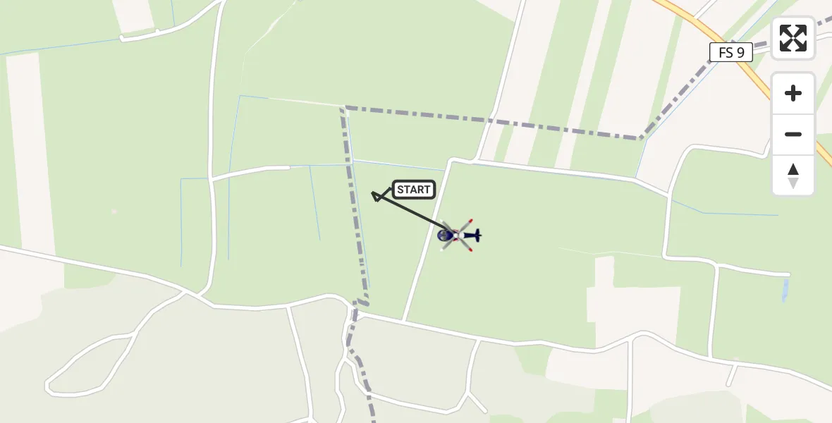 Flugroute Polizeihubschrauber Freising - Freising, 22 Juni 2026, 12:40