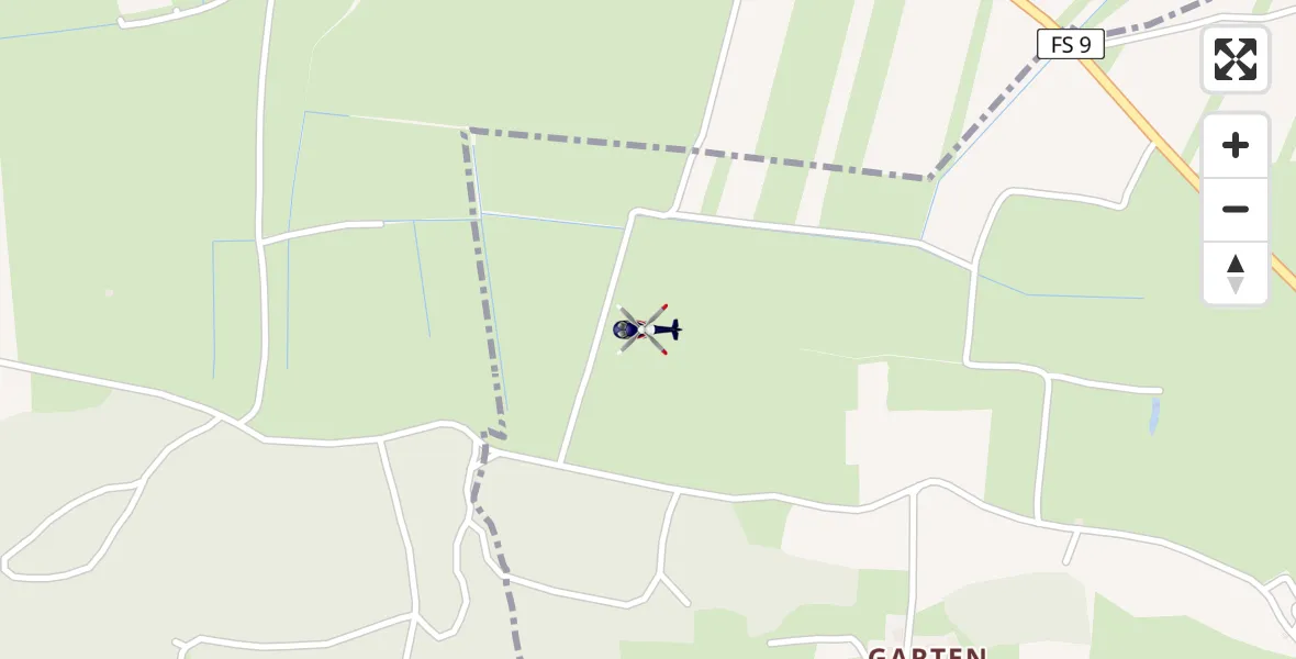 Flugroute Polizeihubschrauber Freising - Freising, 22 Juni 2026, 12:43
