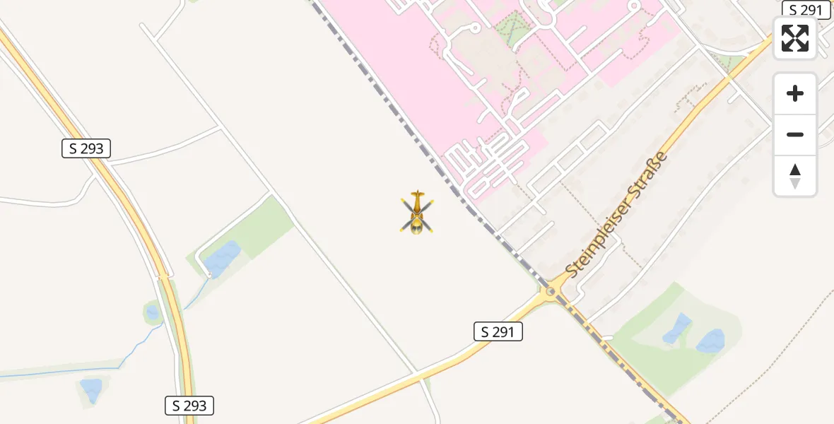 Flugroute Rettungshubschrauber ADAC Air Rescue Station Zwickau Hubschrauberlandeplatz - ADAC Air Rescue Station Zwickau Hubschrauberlandeplatz, 22 Juni 2026, 14:34