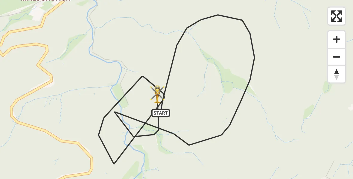 Flugroute Rettungshubschrauber Baden-Baden - Baden-Baden, 22 Juni 2026, 15:13