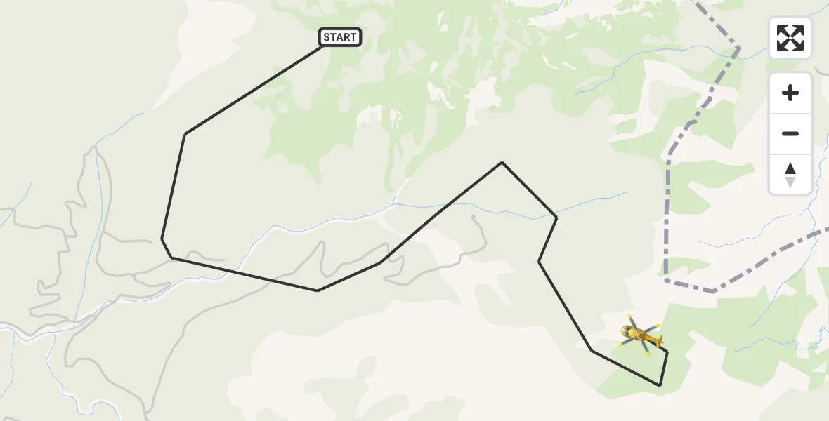 Flugroute Rettungshubschrauber Schwangau - Schwangau, 23 Juni 2026, 09:40