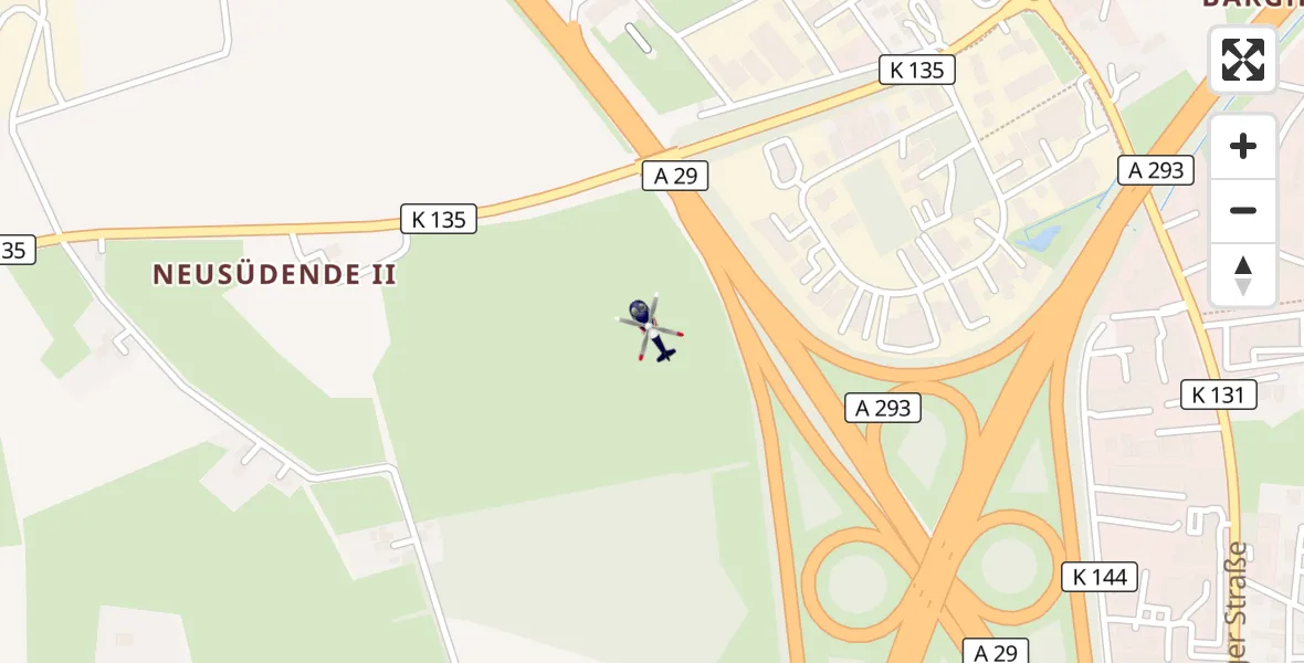Flugroute Polizeihubschrauber Oldenburg Police Hubschrauberlandeplatz - Oldenburg Police Hubschrauberlandeplatz, 23 Juni 2026, 10:27