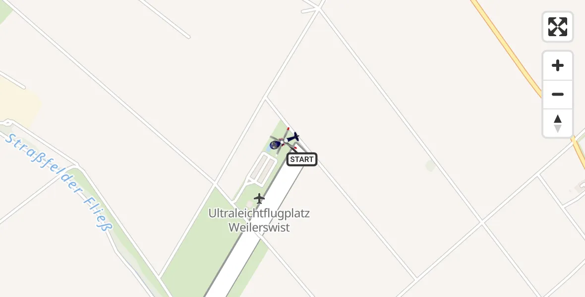 Flugroute Polizeihubschrauber Weilerswist UL - Weilerswist UL, 23 Juni 2026, 12:27