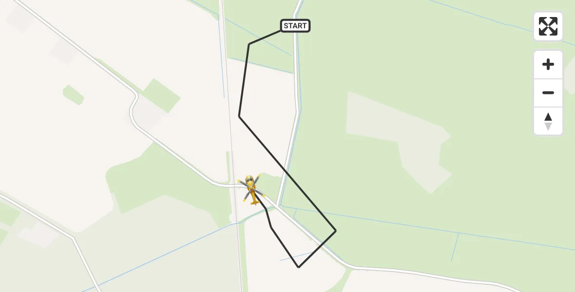 Flugroute Rettungshubschrauber Loitz - Loitz, 23 Juni 2026, 12:41