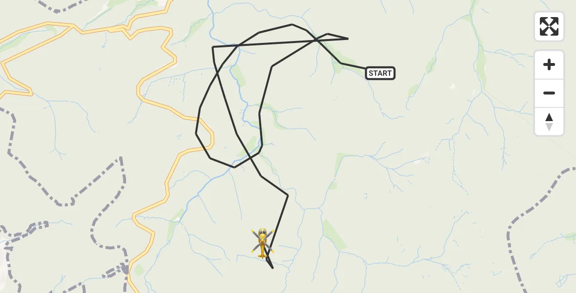 Flugroute Rettungshubschrauber Baden-Baden - Baden-Baden, 23 Juni 2026, 14:07
