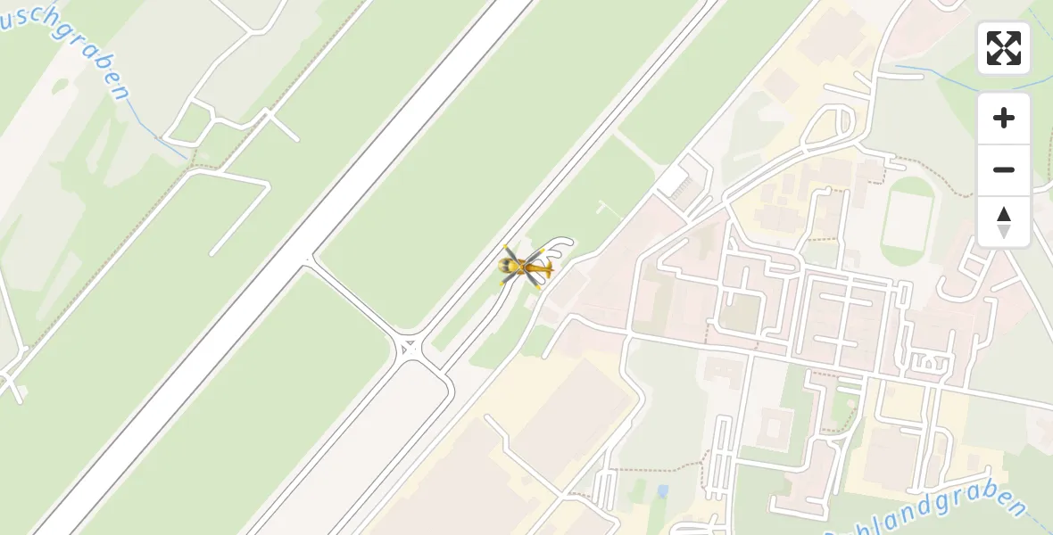 Flugroute Rettungshubschrauber Dresden Bundespolizei Hubschrauberlandeplatz - Dresden Bundespolizei Hubschrauberlandeplatz, 23 Juni 2026, 16:13