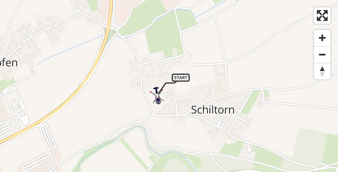Flugroute Polizeihubschrauber Plattling - Plattling, 24 Juni 2026, 06:22