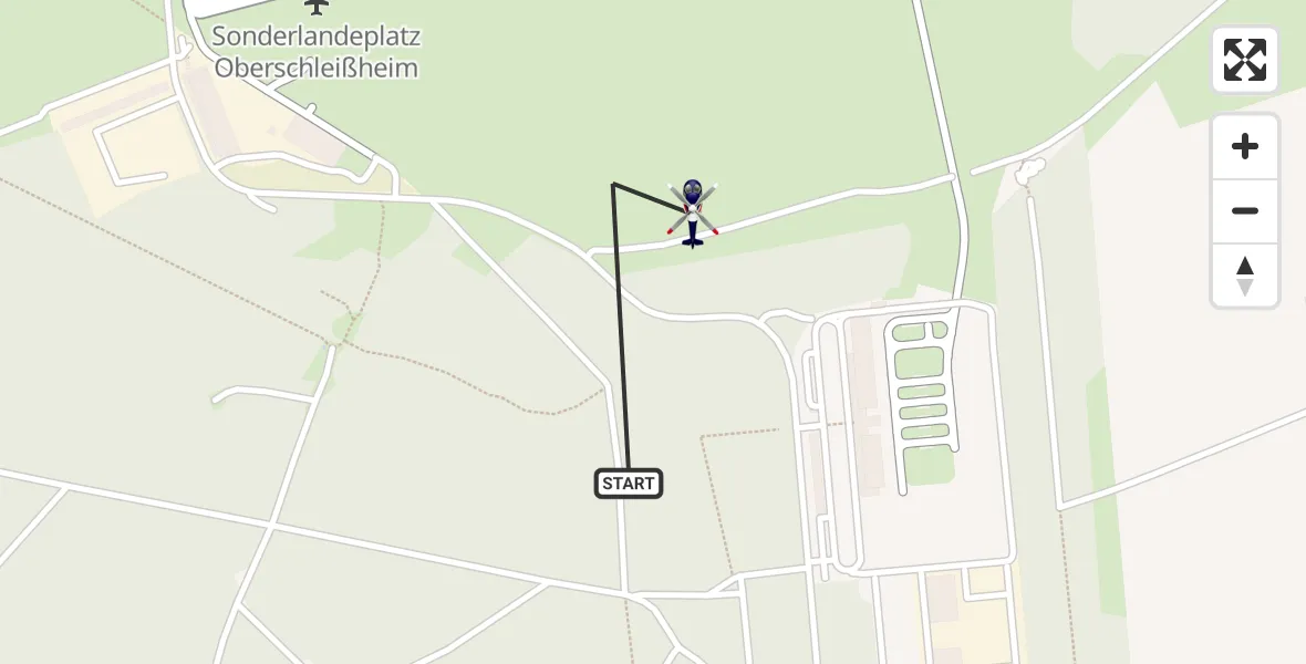 Flugroute Polizeihubschrauber Oberschleißheim - Oberschleißheim, 24 Juni 2026, 09:28