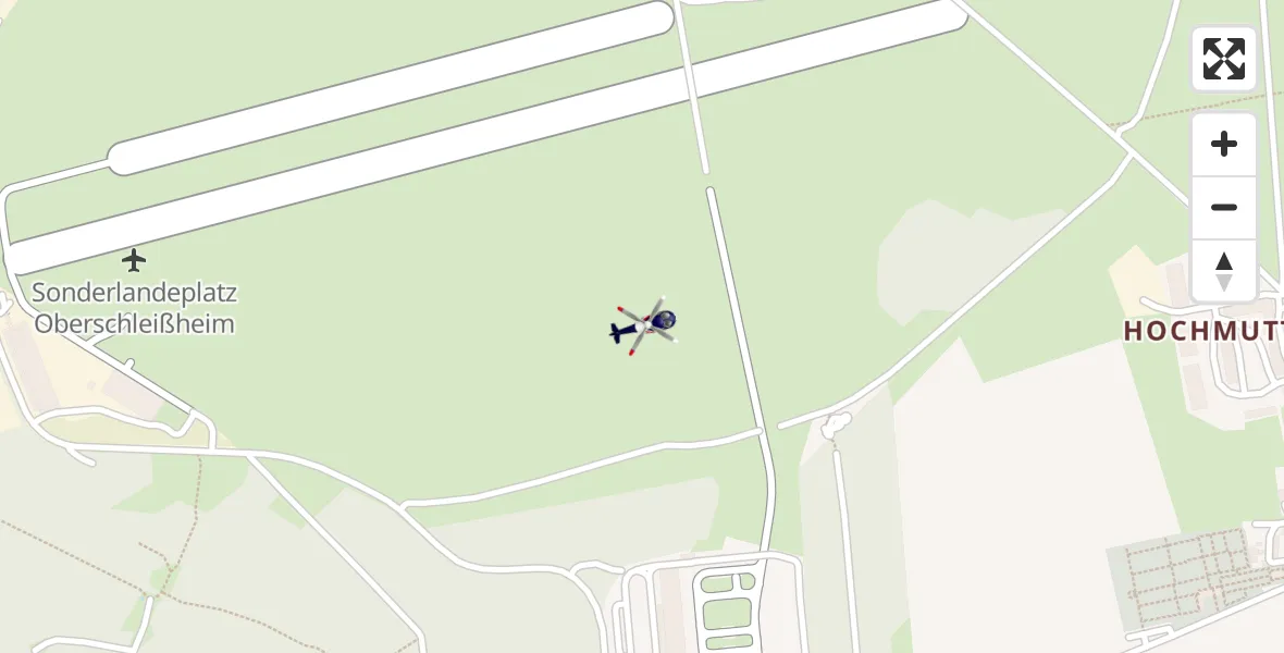 Flugroute Polizeihubschrauber Oberschleissheim Hubschrauberlandeplatz - Oberschleissheim Hubschrauberlandeplatz, 24 Juni 2026, 13:54