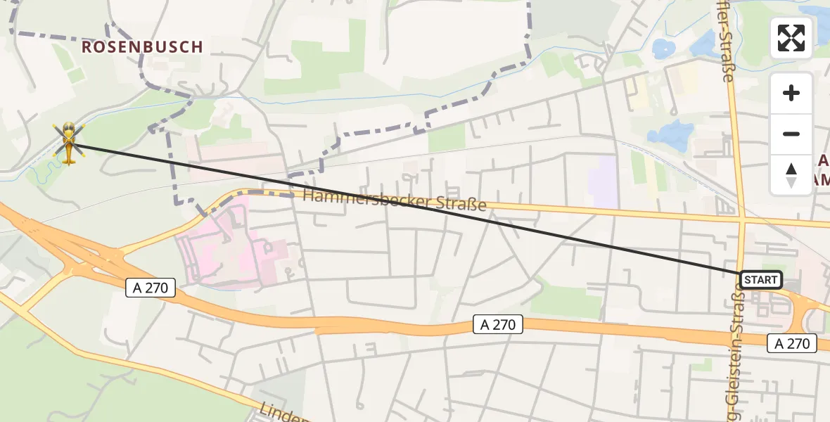 Flugroute Rettungshubschrauber Bremen - Bremen, 25 Juni 2026, 07:06
