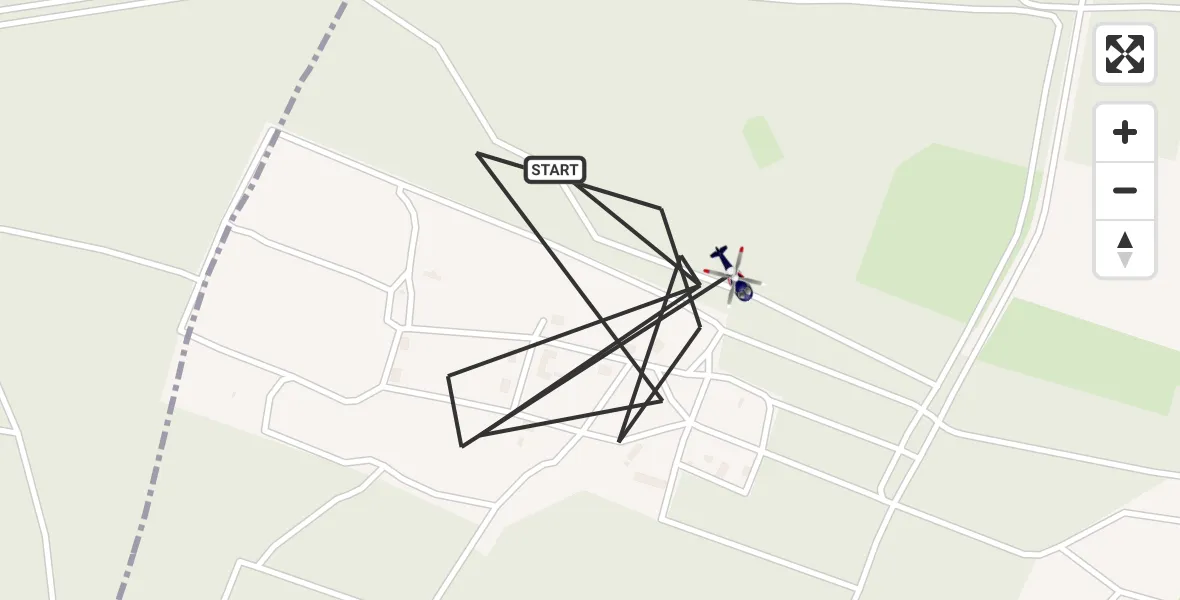 Flugroute Polizeihubschrauber Beelitz - Beelitz, 25 Juni 2026, 11:28
