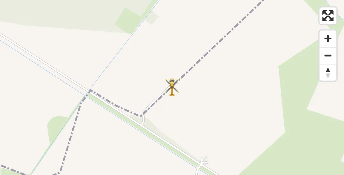 Flugroute Rettungshubschrauber Cumlosen - Cumlosen, 25 Juni 2026, 13:23