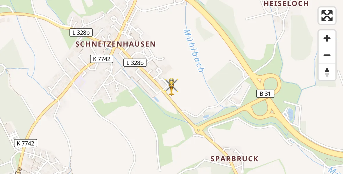 Flugroute Rettungshubschrauber Friedrichshafen - Friedrichshafen, 25 Juni 2026, 16:37