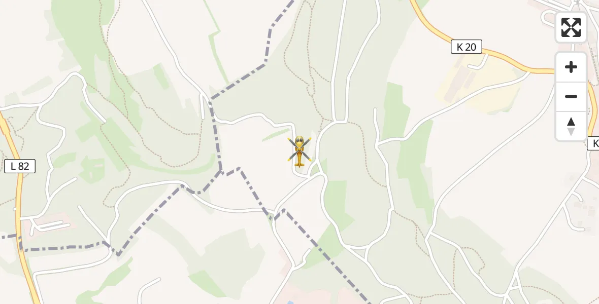 Flugroute Ambulanzhubschrauber Kottenheim - Kottenheim, 25 Juni 2026, 18:44
