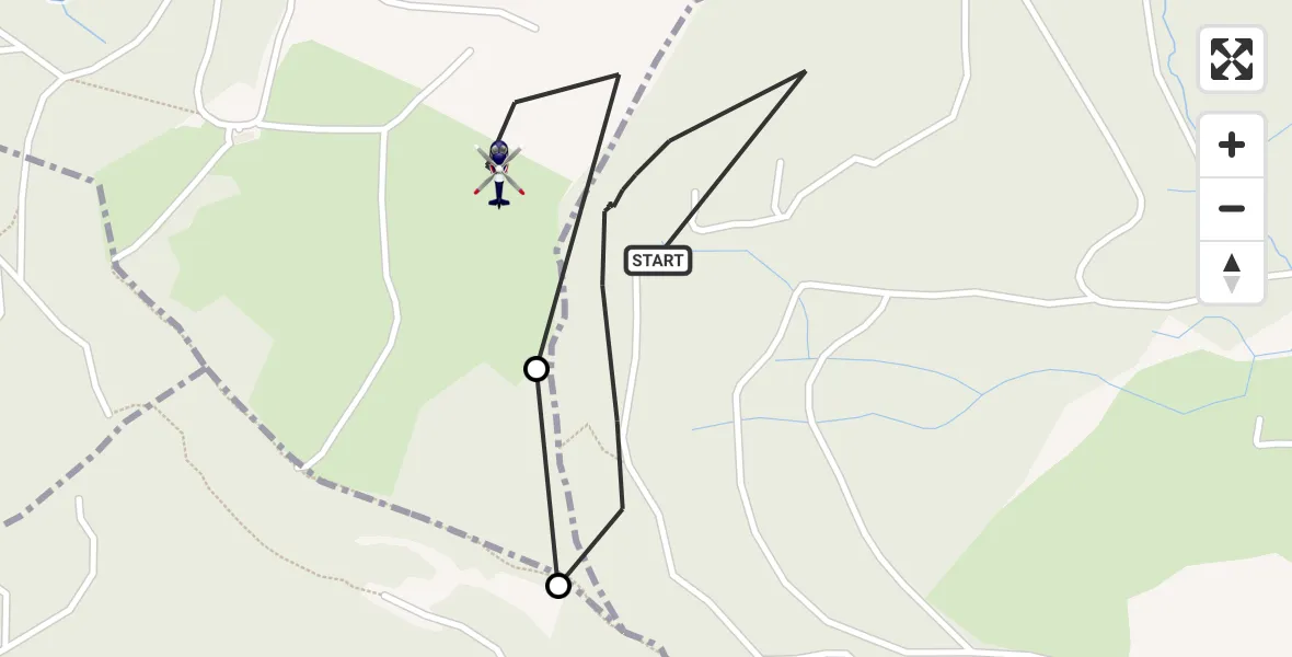 Flugroute Polizeihubschrauber Hausen am Tann - Dotternhausen, 26 Juni 2026, 08:45