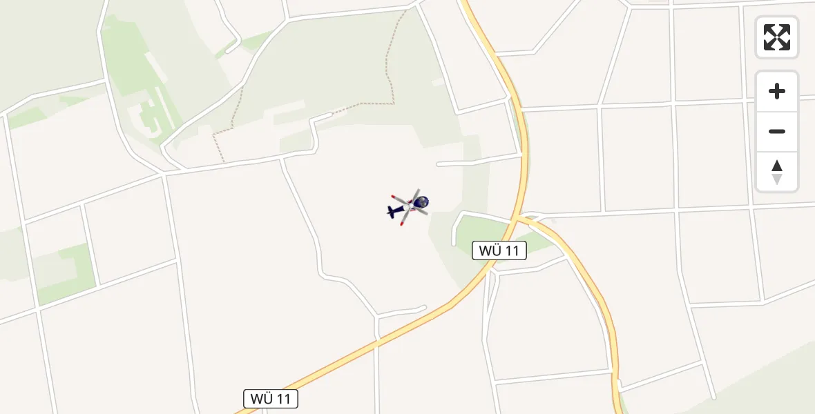 Flugroute Polizeihubschrauber Helmstadt - Helmstadt, 26 Juni 2026, 09:06