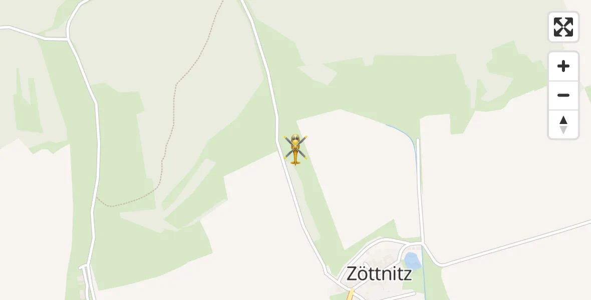 Flugroute Rettungshubschrauber Schlöben - Schlöben, 26 Juni 2026, 17:00