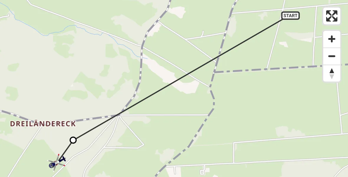 Flugroute Polizeihubschrauber Dernbach (Westerwald) - Hillscheid, 26 Juni 2026, 18:29