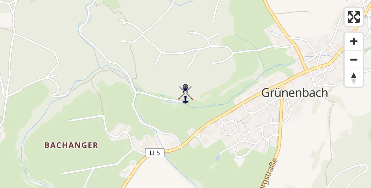 Flugroute Polizeihubschrauber Grünenbach - Grünenbach, 27 Juni 2026, 07:10