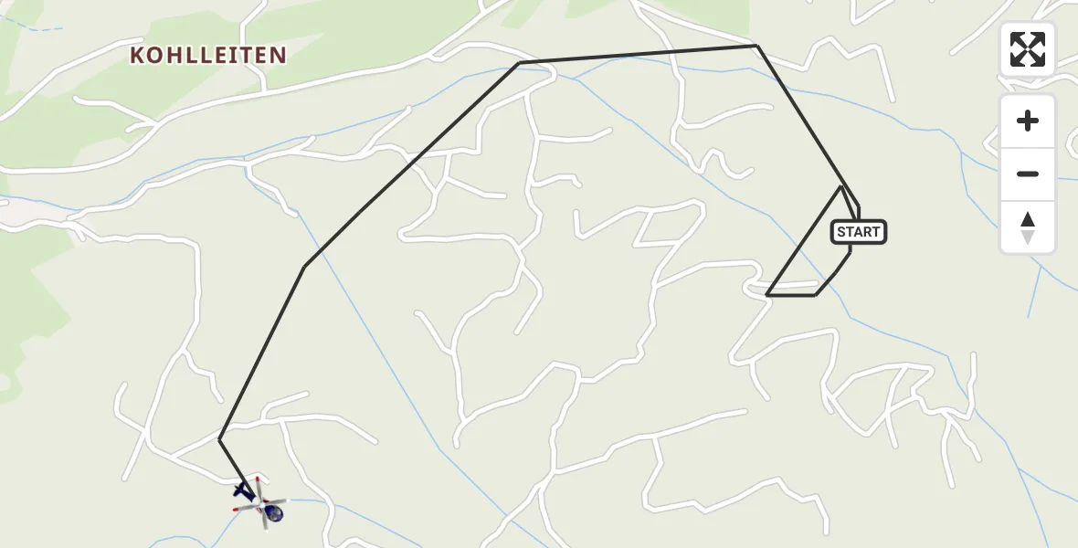 Flugroute Polizeihubschrauber Kochel a.See - Kochel a.See, 27 Juni 2026, 12:03