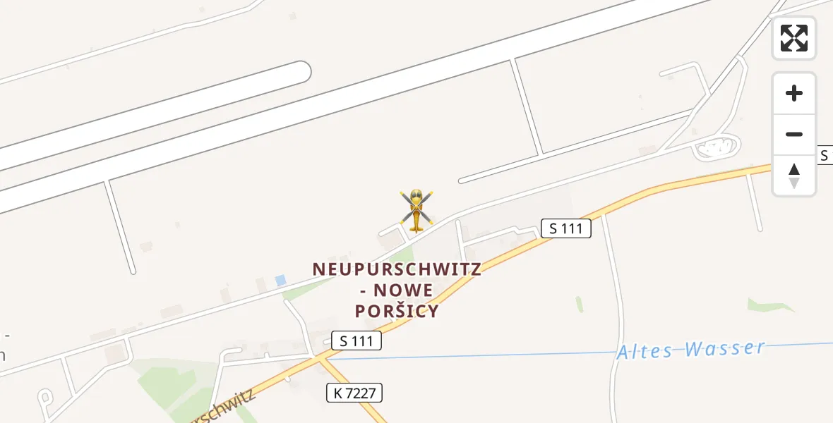 Flugroute Rettungshubschrauber Bautzen Flugplatz - Bautzen Flugplatz, 27 Juni 2026, 12:05