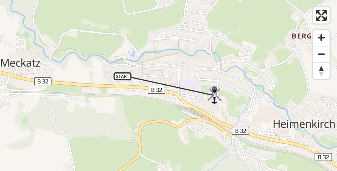 Flugroute Polizeihubschrauber Heimenkirch - Heimenkirch, 27 Juni 2026, 12:59