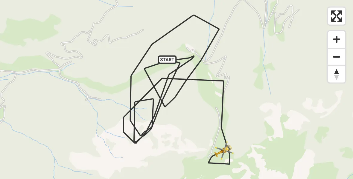 Flugroute Rettungshubschrauber Schwangau - Schwangau, 27 Juni 2026, 13:07
