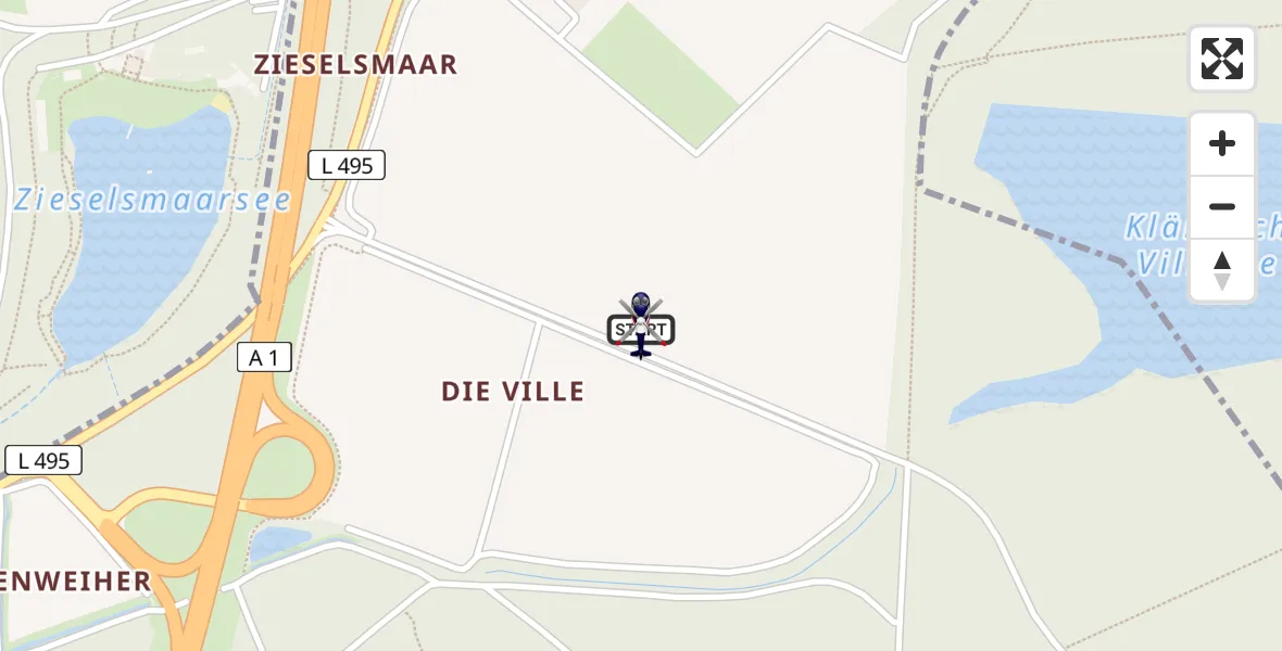 Flugroute Polizeihubschrauber Erftstadt - Erftstadt, 27 Juni 2026, 16:41