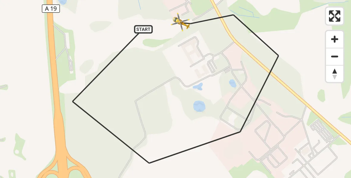 Flugroute Ambulanzhubschrauber Dummerstorf - Dummerstorf, 28 Juni 2026, 04:47