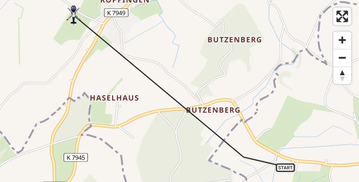 Flugroute Polizeihubschrauber Schlier - Baienfurt, 28 Juni 2026, 07:29