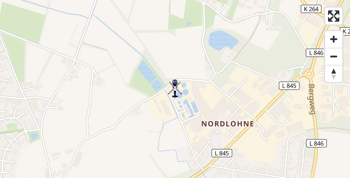 Flugroute Polizeihubschrauber Lohne (Oldenburg) - Lohne (Oldenburg), 28 Juni 2026, 14:56
