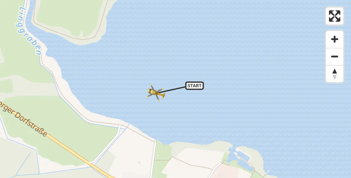 Flugroute Rettungshubschrauber Heidesee - Heidesee, 28 Juni 2026, 15:09